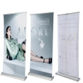 Advertising roll up banner display device display stand for advertising promotion banner display